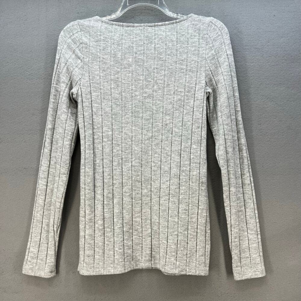 Anthropologie Sweater Women's S Light Grey Long Sleeve Round Neck Cozy Soft - Picture 2 of 8